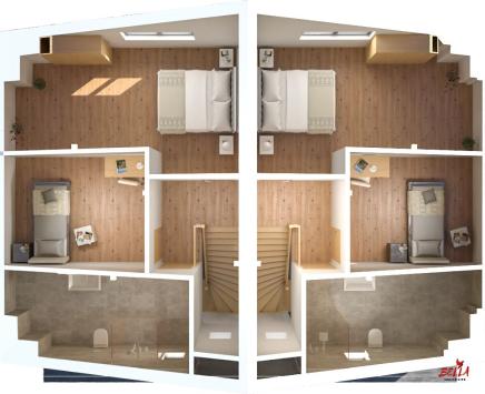 Chalais, Valais - Duplex 3.5 pièces 96.00 m2  dès CHF 508'000.-