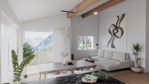 Collombey-Muraz, Valais - Appartement terrasse 3.5 pièces 104.50 m2  dès CHF 580'000.-