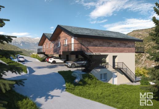 Euseigne, Valais - Penthouse 3.5 Rooms 97.01 m2 CHF 464'000.-