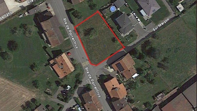 VTE-TER-1085m2-PRE AU PRETRE1-BURE Building land Building land , 1085.00 m2  CHF 139'000.- 2915 Bure