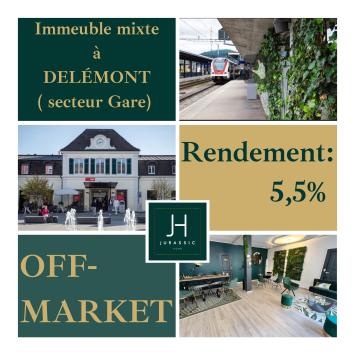 Delémont, Jura - Immeuble mixte 7.0 pièces CHF 2'475'000.-