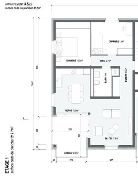 Saillon, Valais - Apartment / flat 3.5 Rooms 94.00 m2 CHF 525'000.-