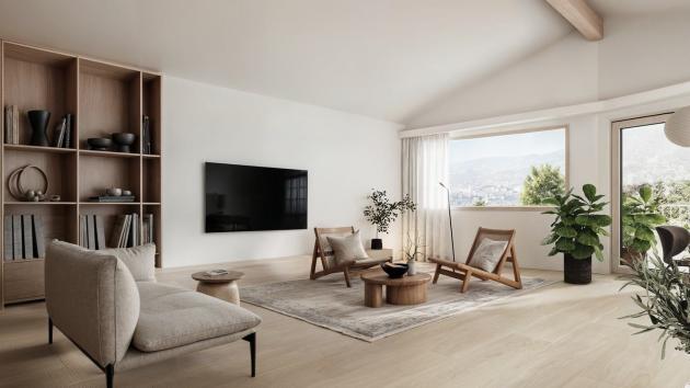 p140A3 villa mitoyenne A3 3.5 pièces Duplex terrasse jardin vue Mollens Respect Ozonne Mike, Crans-Montana promotion chalet Villa bifamiliare Villa bifamiliare, 3.5 Stanze, 111.30 m2  CHF 779'000.- 3974 Mollens VS