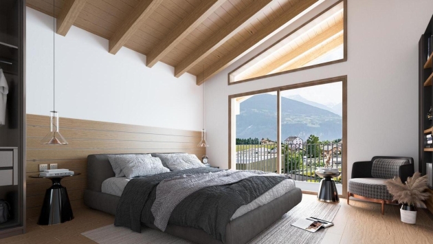 Lens_Immovation_chalet A_Prudent_ Rte de Lens Crans 12.1 Chalet Chalet, 5.5 pièces, 167.32 m2  CHF 1'450'000.- 1978 Lens