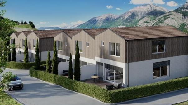 Promotion SAXON Villas B 4.5 pièces Villa mitoyenne Villa mitoyenne, 4.5 pièces, 147.73 m2  dès CHF 730'000.- 1907 Saxon