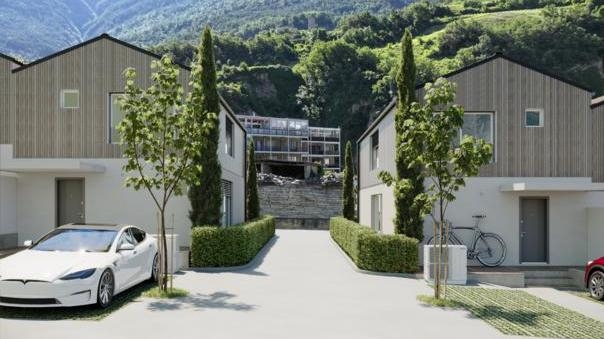 Promotion SAXON Villas F 4.5 pièces Villa mitoyenne Villa mitoyenne, 4.5 pièces, 147.73 m2  dès CHF 730'000.- 1907 Saxon