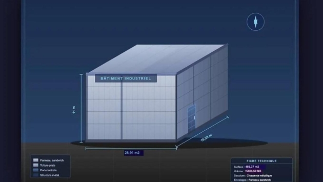 EDE-13199 / Halle DECARTE self Storage SA Industrie Industrie, 1.0 pièces  CHF 1'490'000.- 1906 Martigny