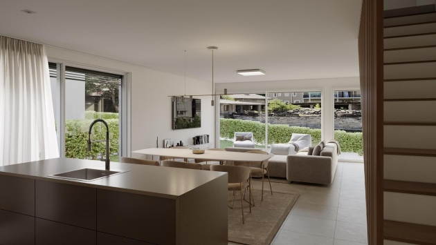 Promotion - Les Villas du Verger - A Maison jumelée Maison jumelée, 4.5 pièces, 147.67 m2  CHF 745'000.- 1907 Saxon