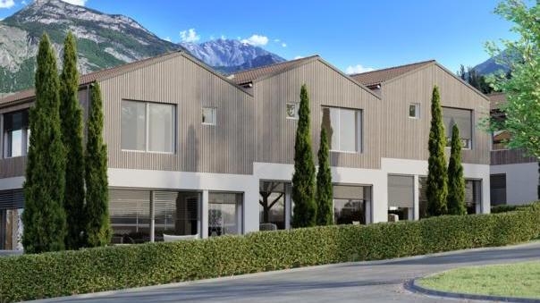 Promotion - Les Villas du Verger - B Maison jumelée Maison jumelée, 4.5 pièces, 149.67 m2  CHF 705'000.- 1907 Saxon