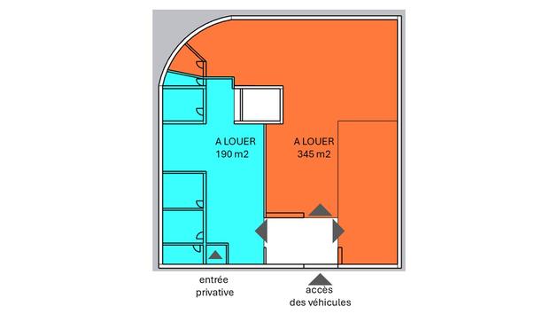 Sierre, Valais - Commerce  574.00 m2  dès CHF 90.- / année