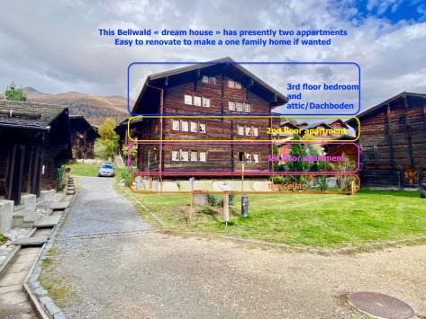Bellwald, Valais - Maison villageoise 11.0 pièces 320.00 m2 CHF 820'000.-