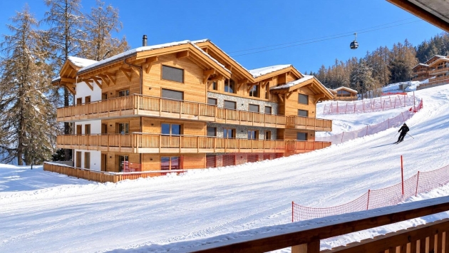A215 appartement ski-in & ski-out Veysonnaz Appartement terrasse Appartement terrasse, 3.5 pièces, 121.33 m2  CHF 980'000.- 1993 Veysonnaz