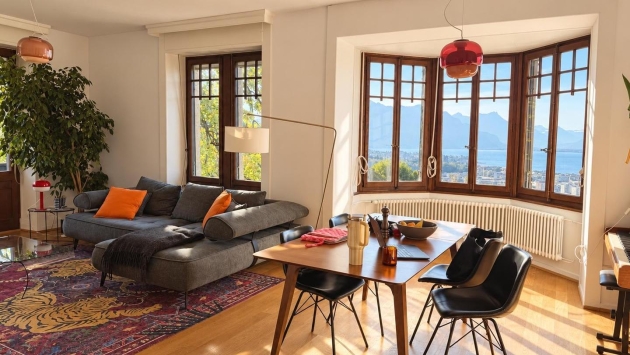 Appartement Jérémy Good - Corseaux Appartement Appartement, 3.5 pièces, 96.00 m2  CHF 2'950.- / mois 1802 Corseaux