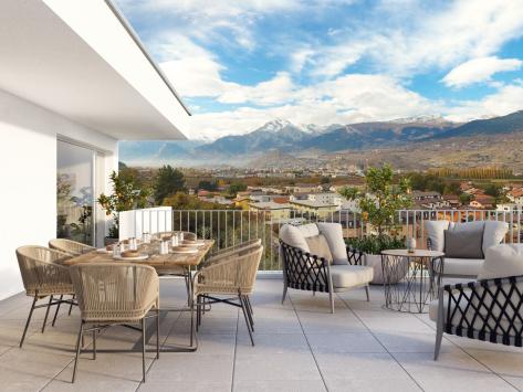 Bramois, Valais - Appartement terrasse 5.5 pièces 212.40 m2 CHF 1'480'000.-