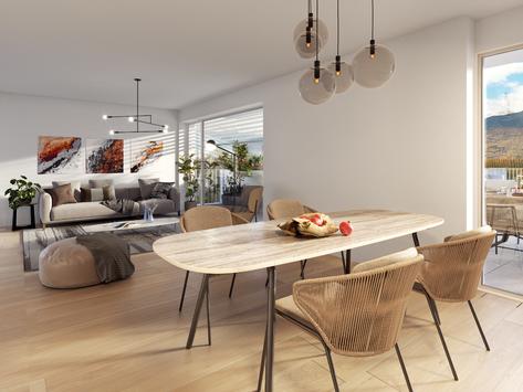 Bramois, Valais - Appartement terrasse 3.5 pièces 104.00 m2 CHF 850'000.-