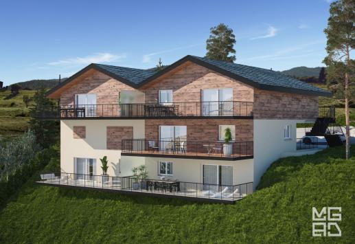 Euseigne, Valais - Appartement terrasse 4.5 pièces 125.43 m2 CHF 637'000.-